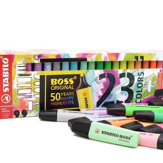 Imagem de Marca Texto Stabilo Boss - Kit Com 23 Cores