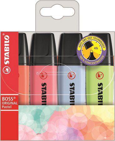 Imagem de Marca Texto Stabilo Boss Pastel com 4 Cores - 70/4-3