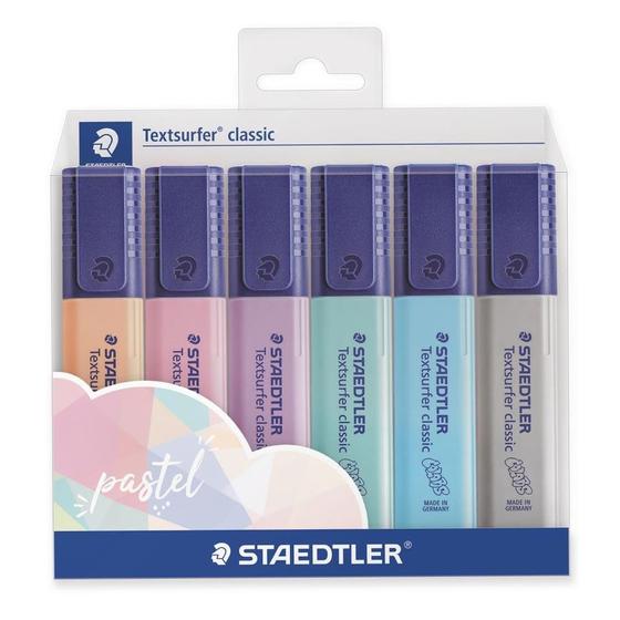 Imagem de Marca Texto Staedtler Textsurfer Classic Pastel - Kit com 6 cores