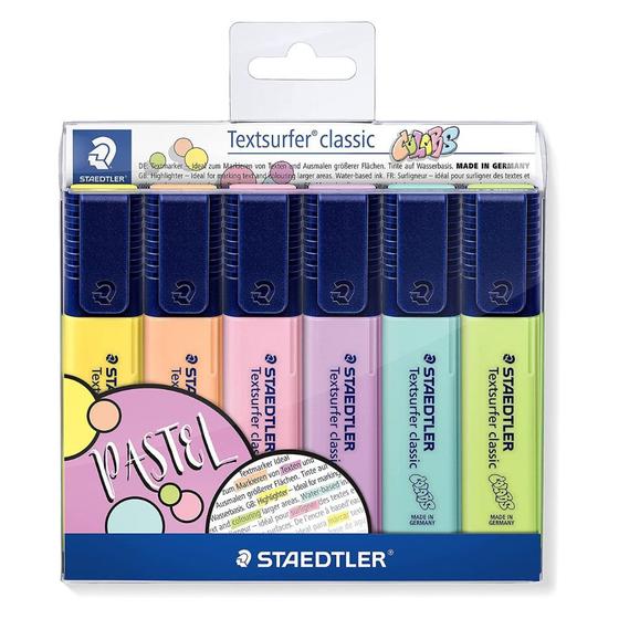 Imagem de Marca Texto Staedtler Textsurfer Pastel com 6 Cores