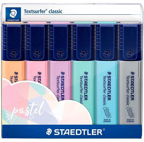 Imagem de Marca texto Textsurfer embalagem 6 cores Pastel Staedtler