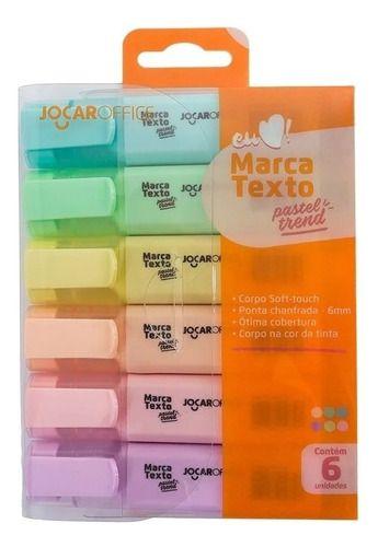 Imagem de Marca Texto Tons Pastel Estojo Com 6 Cores Leo & Leo