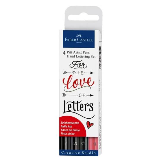 Imagem de Marcador Artístico Faber Castell Pitt Hand Lettering Com 04