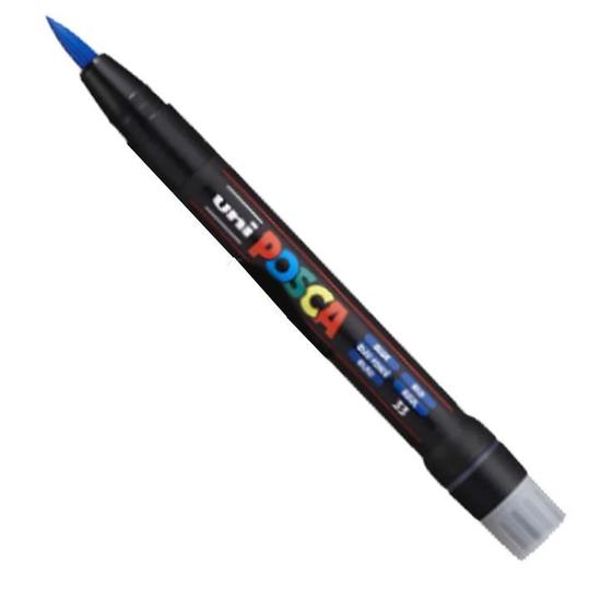 Imagem de Marcador Caneta Posca Azul PCF-350 Traço Pincel 1/ 10mm