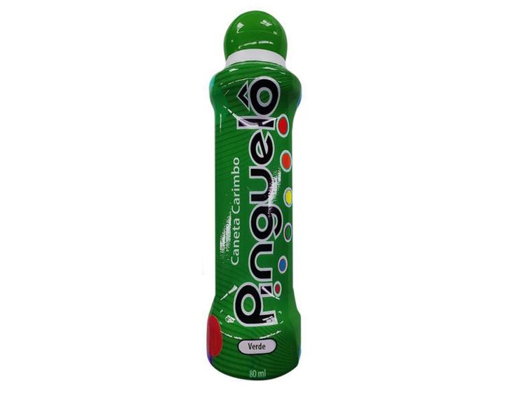 Imagem de Marcador De Bingo Caneta Carimbo Grande Pinguelô 80ml Verde - Pinguelo