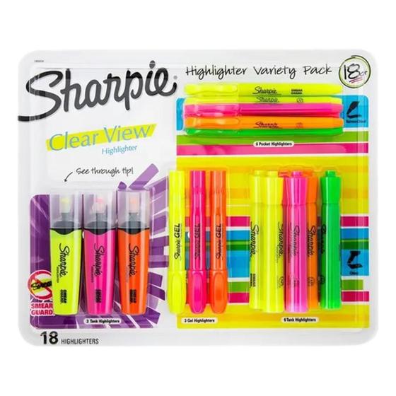Imagem de Marcador De Texto Sharpie Highlighters 18 Unidades