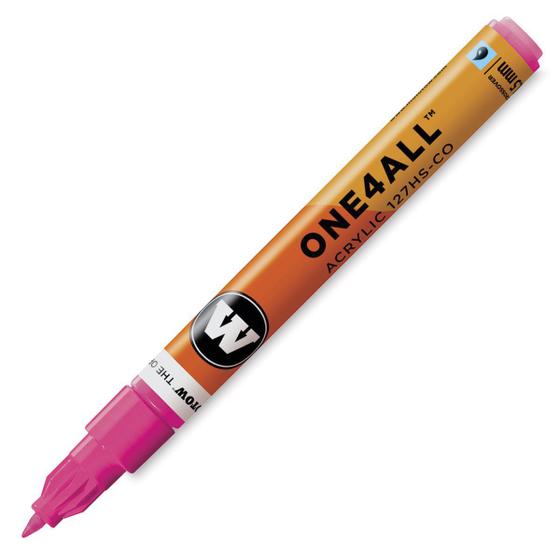 Imagem de Marcador Molotow ONE4ALL Acrylic 127HS 1.5mm Cor Neon Pink Fluorescent