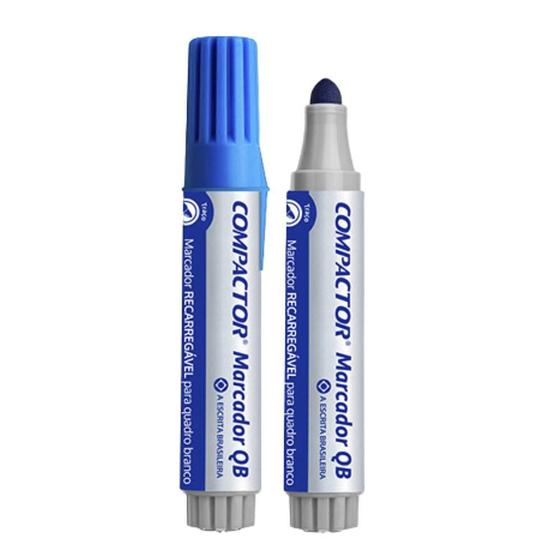 Imagem de Marcador para Quadro Branco Compactor Azul com Traço Variante de 2mm a 5 mm