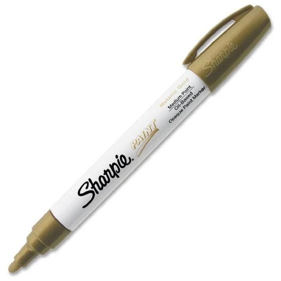 Imagem de Marcador Permanente à Base de óleo Dourado Metálico Médio Sharpie 1875049