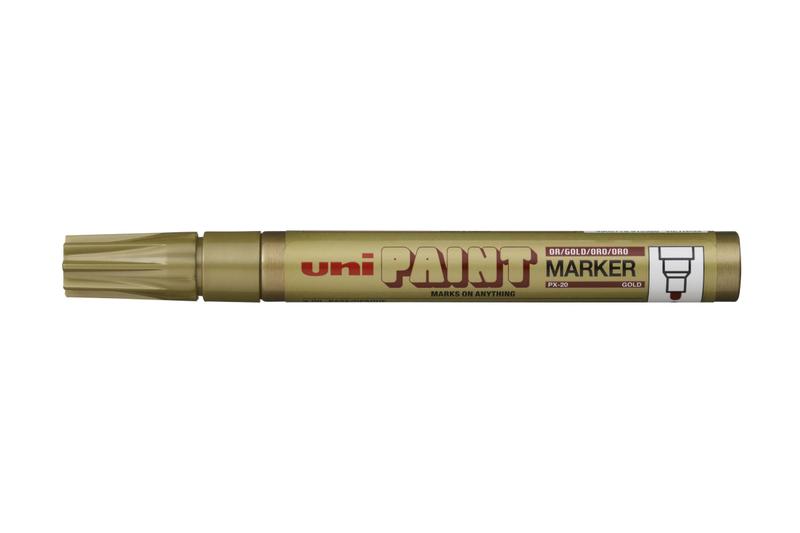 Imagem de Marcador Permanente Dourado Uni Paint Marker PX 20 Ouro