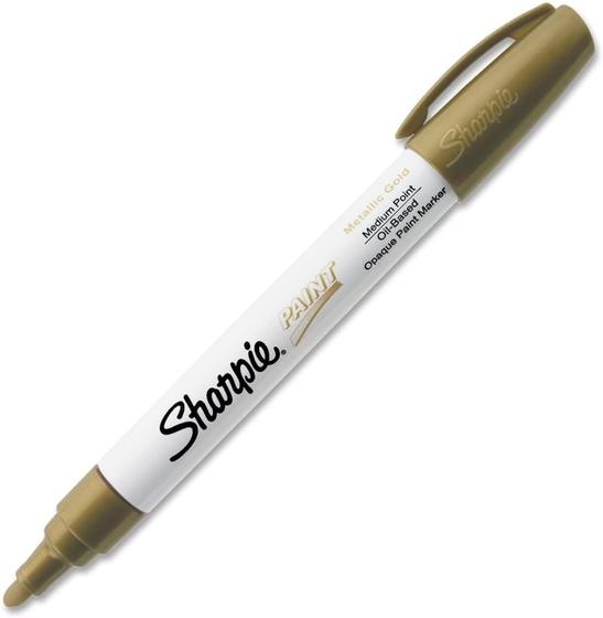 Imagem de Marcador permanente Sharpie metálico dourado