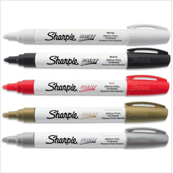 Imagem de Marcador permanente sharpie paint oil media basico sort  bl c/5  un   imex   1770458