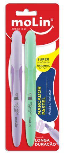 Imagem de Marcador Texto Pastel Kit com 2 - Molin
