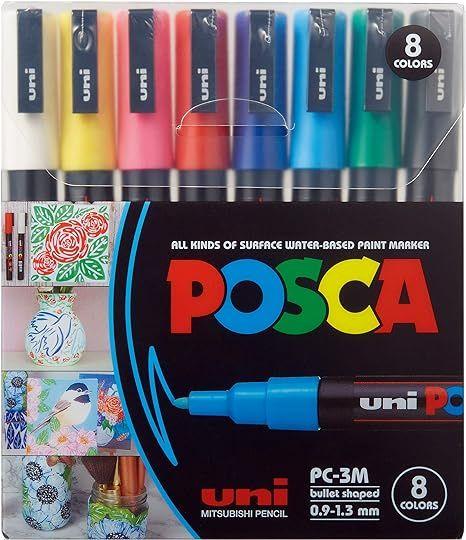 Imagem de Marcador, Uni-Ball, 58.9700, Multicor, Pacote De 8