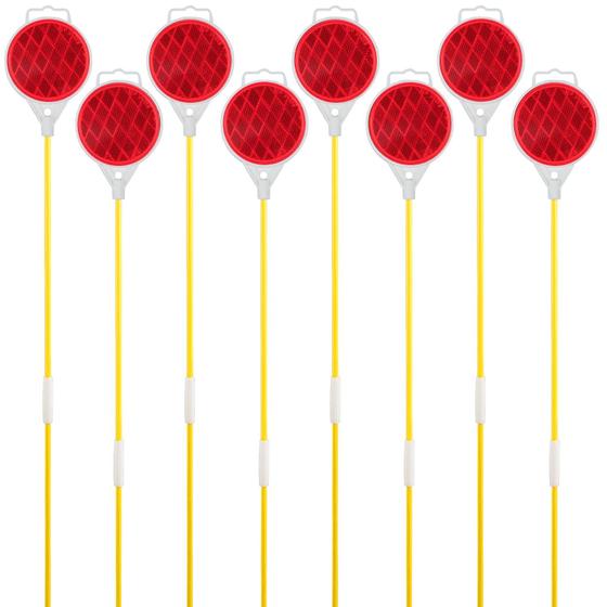 Imagem de Marcadores de Garagem DXSIGN - Refletivos Laranja (Pacote com 8, 130cm)