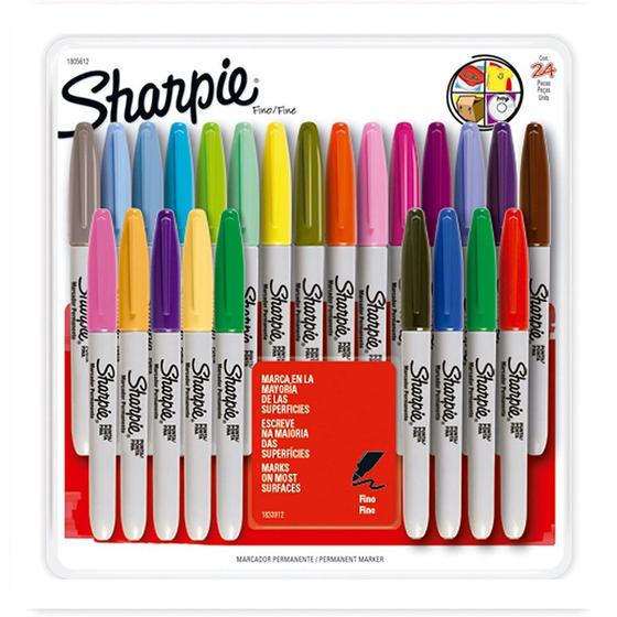 Imagem de Marcadores Permanente Ponta Fina Com 24 Cores Sharpie 1805612