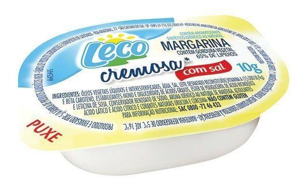 Imagem de Margarina Com Sal Leco Cremosa Blister  10g Cx 192 Un