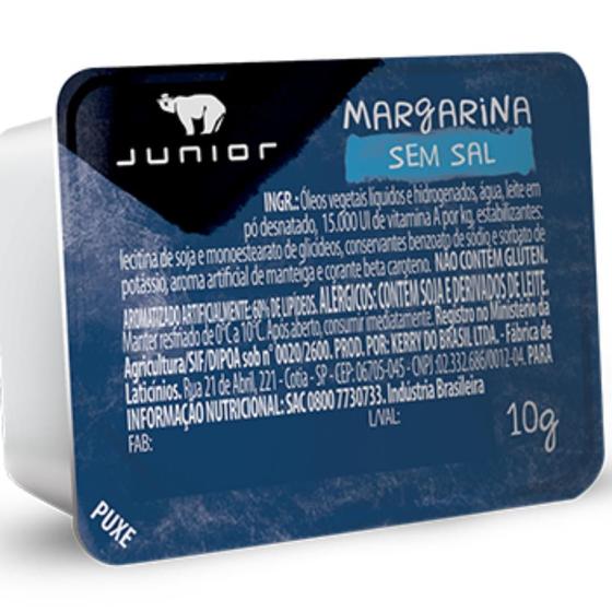 Imagem de Margarina Junior Sem Sal Blister 10G - 192 Unidades