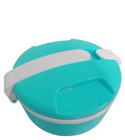 Imagem de Marmita Com 2 Compartimentos Marmitex Para Microondas E Freezer Azul
