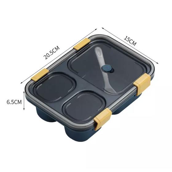 Imagem de Marmita Hermética Bento Box Com Divisórias 850ml - B1174-A