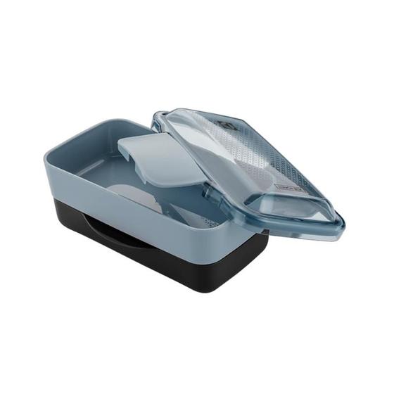 Imagem de Marmita Lunch Box Preta com divisoria Electrolux
