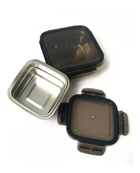 Imagem de Marmita portátil de aço inoxidável, micro-ondas, recipiente para alimentos, vedação saudável, durável, novo