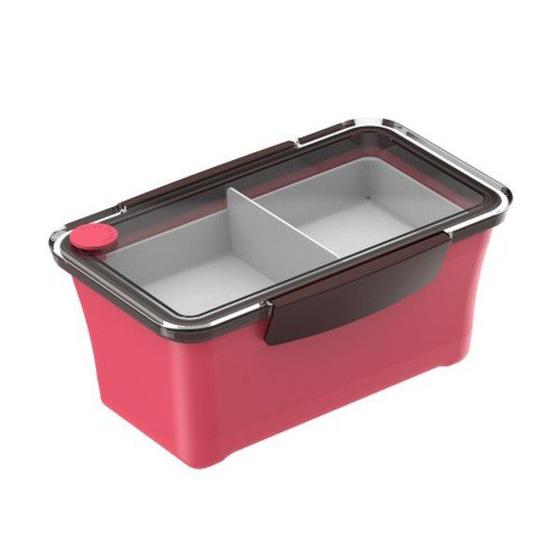 Imagem de Marmita Urbana Tekcor 900ml Vermelha Multiuso Comida Pote