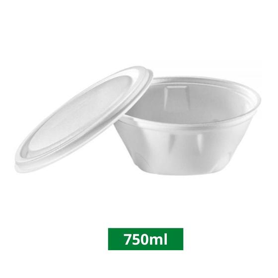 Imagem de Marmitex de EPS 750ml TM102 FD c/ 100un Bom Apetite