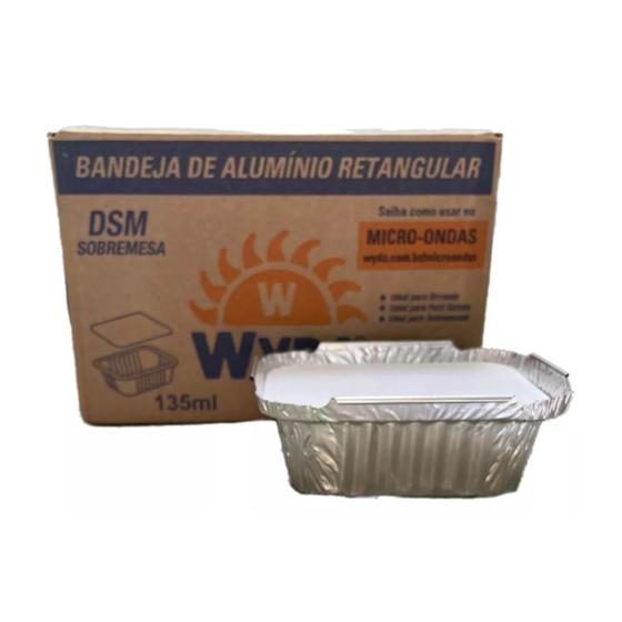 Imagem de Marmitinha Alumínio Wyda Dsm 135ml Caixa 100 Unidades