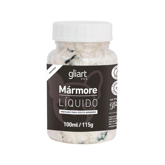 Imagem de Mármore Líquido 100ml/115g Gliart (para efeito de marmore)