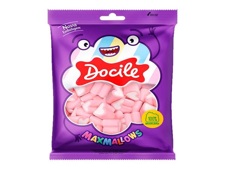 Imagem de Marshmallow Coração Rosa 250g - Docile