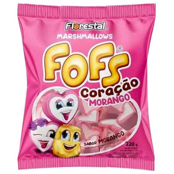 Imagem de Marshmallow Fofs Coração Morango - 220g