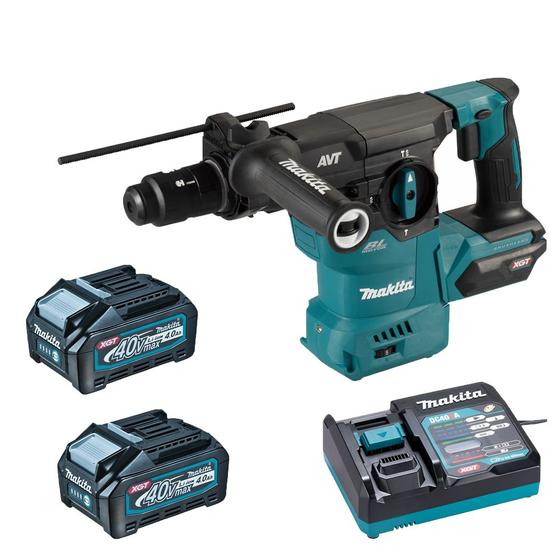 Imagem de Martelete Combinado SDS Plus 40v  HR009 2x 4.0Ah Makita 110v