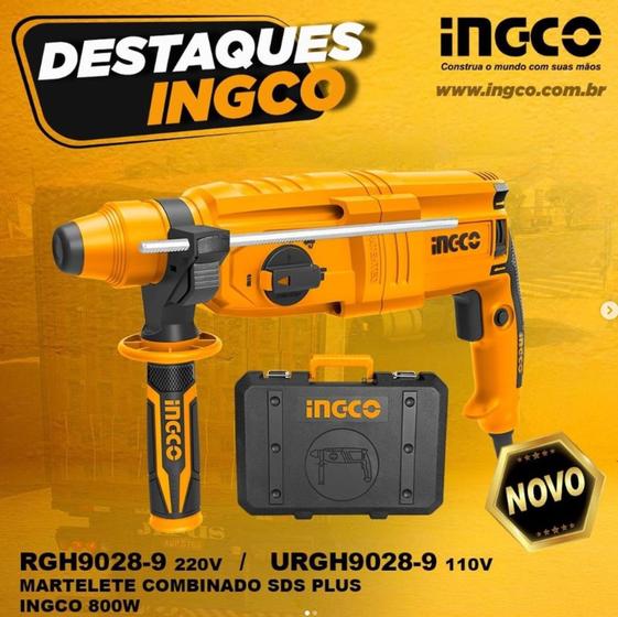 Imagem de Martelete Combinado Sds Plus Ingco 800w