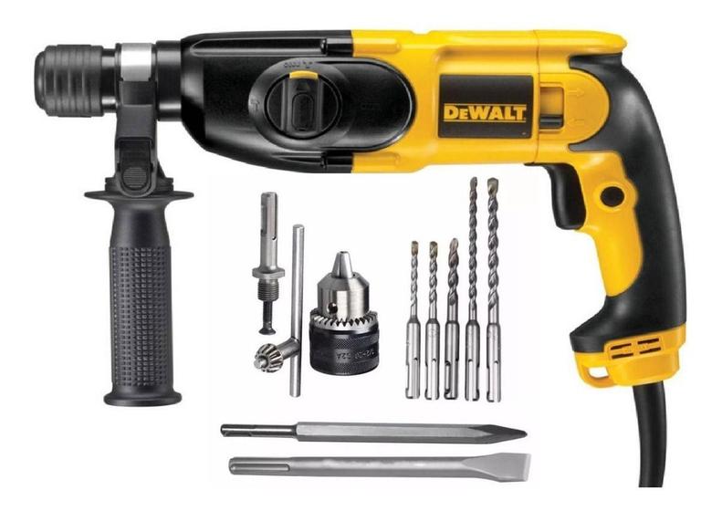 Imagem de Martelete Furadeira Impacto 800w - Dewalt  + Kit Sds Plus