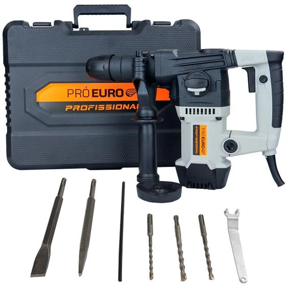 Martelete Perfurador Rompedor 1500w 4100i/m 5j 220V Com Maleta - Pró Euro Imagem de Martelete Perfurador Rompedor 1500w 4100i/m 5j 220V Com Maleta - Pró Euro