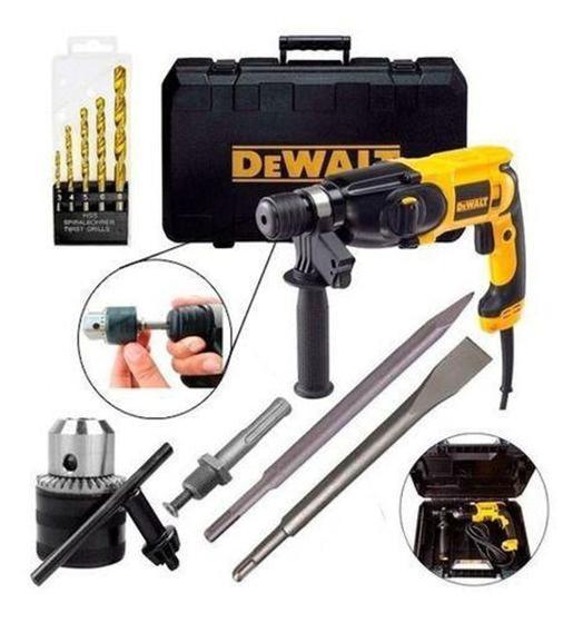 Imagem de Martelete perfurador rompedor 800w  sds-plus D25133K - DeWalt + Kit Broca, Ponteria e Talhadeira