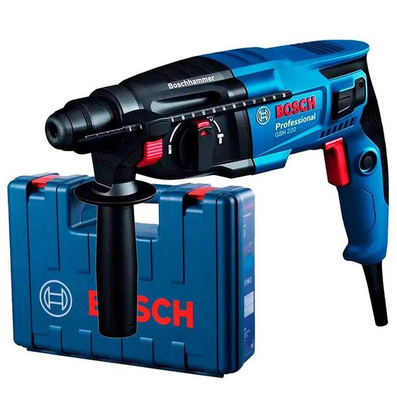 Imagem de Martelete Perfurador Rompedor SDS-PLUS 720W 2.3KG com Maleta GBH 220 BOSCH