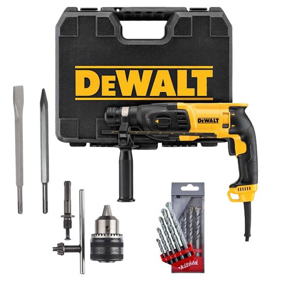 Martelete perfurador rompedor sds plus 800W D25133K DeWalt mais kit Menor preço em Martelete perfurador rompedor sds plus 800W D25133K DeWalt mais kit