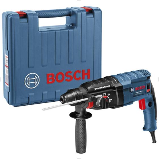 Imagem de Martelete Perfurador Rompedor SDS-PLUS 820W 2,7KG com Maleta GBH 2-24D BOSCH 220V