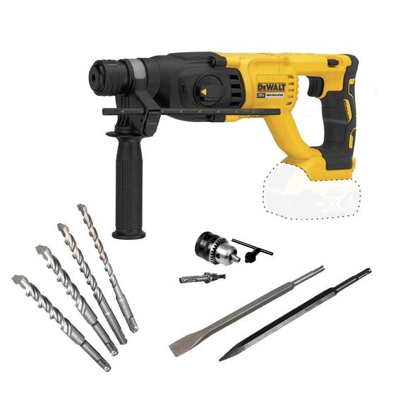 Imagem de Martelete Romped Dewalt Brush 20V Dch133Bb3 + Kit Ferramenta