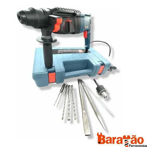 MARTELETE ROTATIVO ROMPEDOR 960W 110V-NAKASAKI 12PEÇAS + Maleta Menor preço em MARTELETE ROTATIVO ROMPEDOR 960W 110V-NAKASAKI 12PEÇAS + Maleta