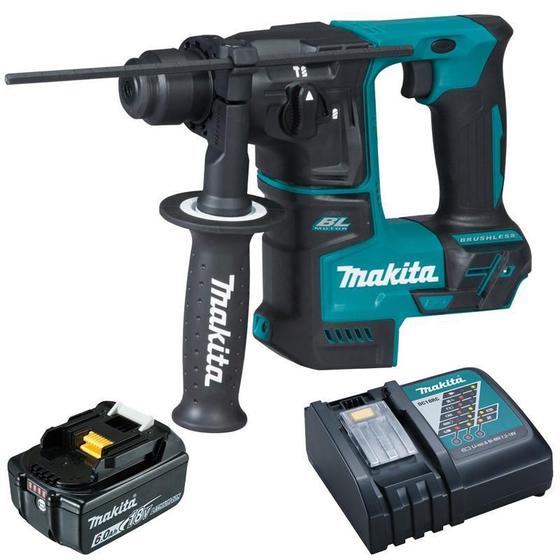 Imagem de Martelete SDS Plus à Bateria 18V DHR171Z com Bateria 6,0 AH e Carregador Bivolt MAKITA