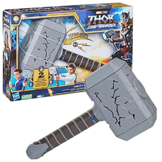 Imagem de Martelo Eletrônico Thor Stormbreaker Amor e Trovão Avengers Marvel Hasbro F3359