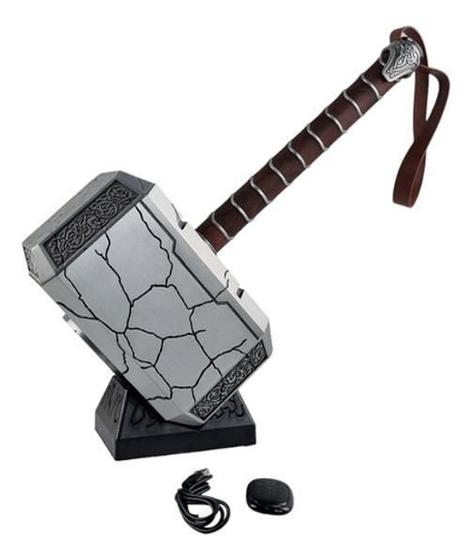 Imagem de Martelo Thor Mjolnir Led Controle Suporte Luminoso