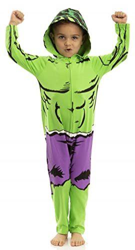 Imagem de Marvel Avengers Hulk Toddler Boys Zip-Up Cosplay Traje Coverall 2T