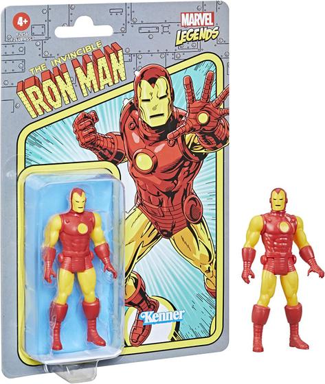 Imagem de Marvel Legends Retro 3.75 Homem de Ferro Figura 9, 5 cm - Hasbro F2656