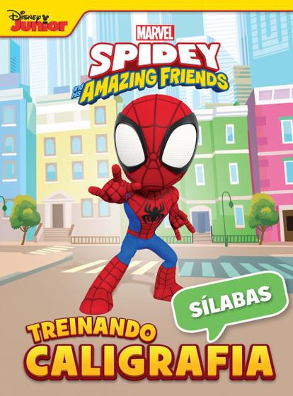 Imagem de Marvel - treinando caligrafia sílabas spidey