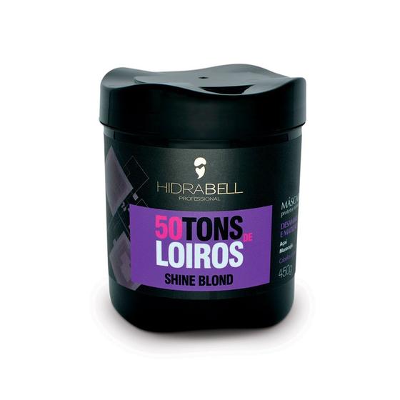 Imagem de Máscara 50 Tons de Loiros Shine Blond Desamarelador e Matizador 450g - Hidrabell