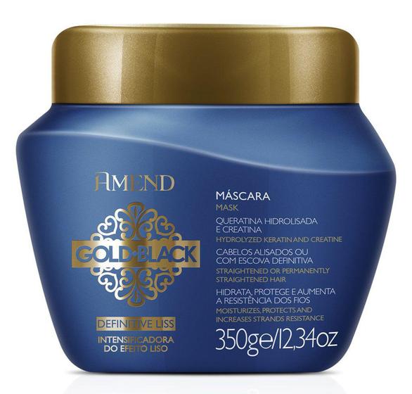 Mascara amend gold black 250ml definitive liss Cuidados com o Cabelo